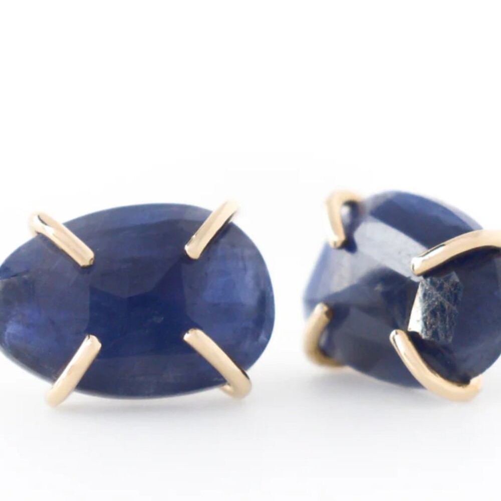 Melissa Joy Manning Prong-Set Sapphire Studs